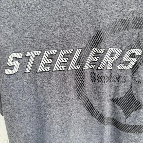 NFL Team Apparel Pittsburgh Steelers TX3 Cool Gray SS T Shirt Size M. - Picture 3 of 6